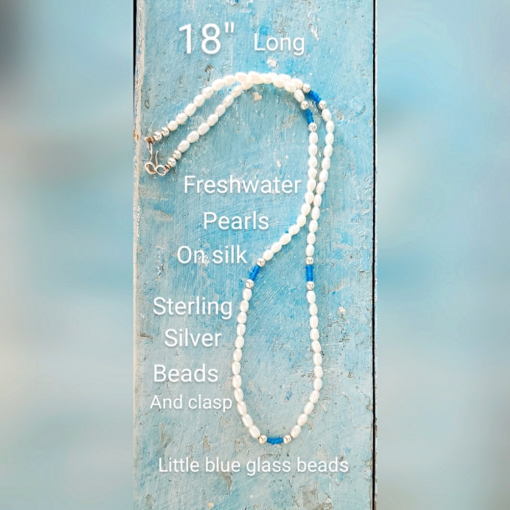 Fresh Water Pearl Necklace Hand Made By ALI